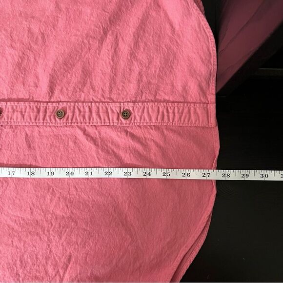 J Crew Shirt Mens Small Pink Slim Untucked Garment Dye Button Down Long Sleeve - Picture 11 of 11